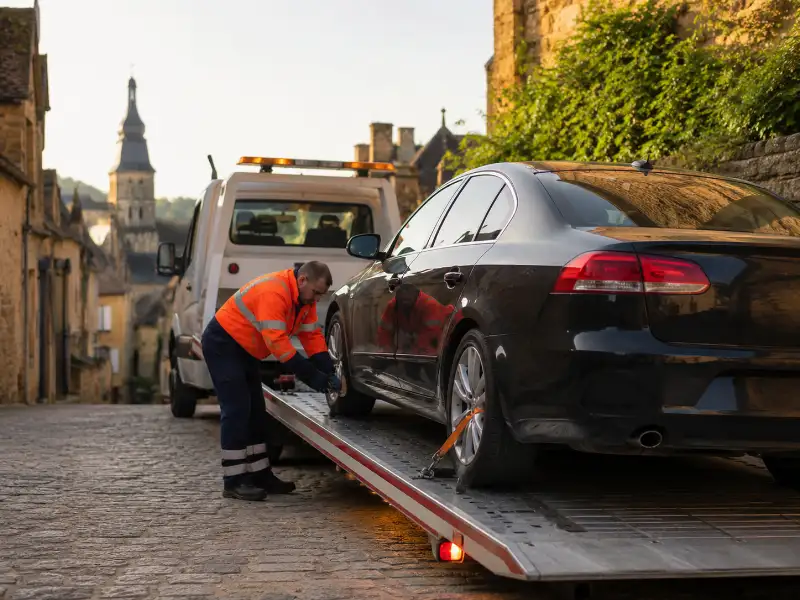Remorquage de véhicule à Caen – transport vers garage